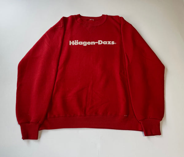 90s Haagendazs sweater Red