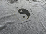 Vintage Yin Yang T shirt XL Gray