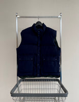 80s EddieBauer Puffer Vest L DeepNavy