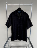 90s Vintage RalphLauren CALDWELL Shadow Plaid shirt L Black