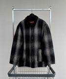 90s SANTAFE TRAIL Ombré Wool Jacket M Black&White