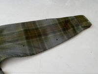 70s Merino ShadowPlaid Wool Shirt M Khaki AsIs