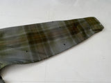 70s Merino ShadowPlaid Wool Shirt M Khaki AsIs