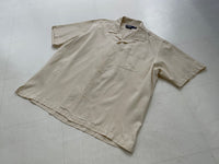 90s Vintage RalphLauren CALDWELL OpenCollar Shirt XL Ivory
