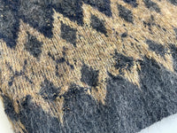 50s Vintage Mohair Sweater  Diamond Pattern M