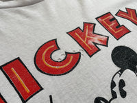 80s Vintage MickeyMouse BluePants T-shirt White