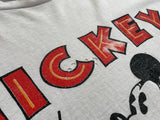 80s Vintage MickeyMouse BluePants T-shirt White