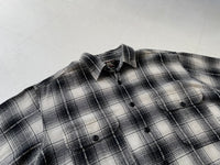90s RRL ShadowPlaid Shirt L Black&White