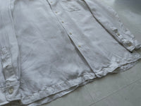 90s Polo RalphLauren Silk&Linen L/S Shirt M White