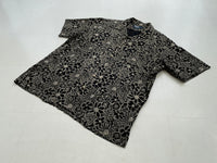 90s Vintage Polo RalphLauren CLAYTON “BlackFlower”Shirt L Black