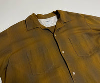 50s vintage Arrow Ombre opencollar rayonshirt Mustard XL