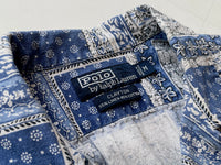 90s Vintage Polo RalphLauren CLAYTON Bandana Shirt M