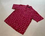 90s Vintage Polo RalphLauren 100% Rayon Triangle OpenCollarShirt M Pink