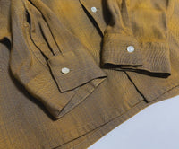 50s vintage Arrow Ombre opencollar rayonshirt Mustard XL