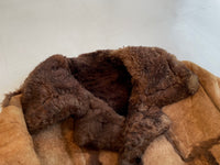 70s Vintage olde hide house mouton coat 38 chocolate