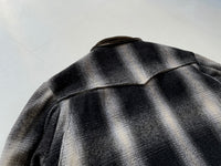 90s SANTAFE TRAIL Ombré Wool Jacket L Black&White
