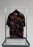 Vintage DAVID CAREY “Dia de Muertos” Opencollar Shirt L