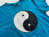 90s Vintage Yin Yang T Shirt L Turquoise