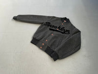80s Empire Brooklyn Varsity Jacket S LightGray