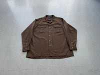 90s Polo RalphLauren Rayon Loop Shirt M LightBrown