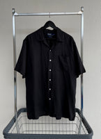 90s Vintage RalphLauren CALDWELL OpenCollar Shirt L Black