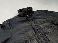 80s EddieBauer Leather Puffer Jacket XL