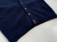60s Almorett Wool Cardigan XL Navy