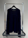 90s Polo RalphLauren Jacquard Knit Sweater XL Navy