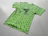 90s Vintage MickeyMouse Surfing AllOver Print T-shirt XL LimeGreen
