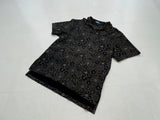 90s Vintage Polo RalphLauren “BlackFlower” PoloShirt L Black