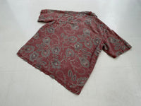 90s Vintage Polo RalphLauren “Flower” Opencollar Shirt L SalmonPink