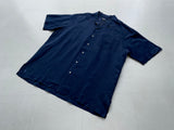 90s Vintage RalphLauren CALDWELL OpenCollar Shirt XL Navy