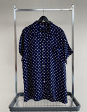 90s Vintage Polo RalphLauren PolkaDot OpenCollar Shirt XL