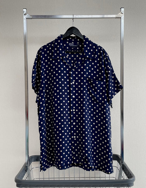 90s Vintage Polo RalphLauren PolkaDot OpenCollar Shirt XL