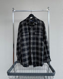 90s Vintage Polo RalphLauren BENFORD Black&White Plaid L/S Shirt