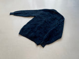 60s LordJeff Mohair Cardigan L Blue&Black