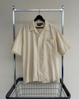 90s Vintage RalphLauren CALDWELL OpenCollar Shirt XL Ivory