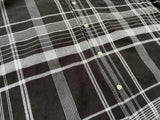 90s Vintage CALDWELL Plaid Black&White Shirt XL
