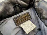 80s EddieBauer Leather Puffer Jacket XL
