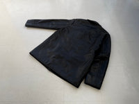 90s RalphLauren Leather CarCoat L Black
