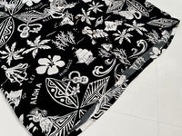 90s Vintage Polo RalphLauren “Black Hawaiian”Opencollar Shirt XL