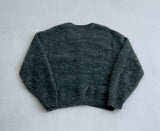 60s Vintage BRENT Mohair Cardigan SageGreen&White L