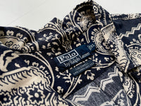 90s Vintage RalphLauren CALDWELL OpenCollar Shirt XL Big Paisley