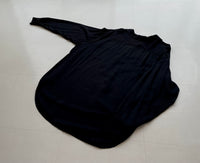 90s Vintage Polo Country 100%Rayon L/S Shirt M Black