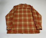 90s vintage Pendleton Ombre Wool Opencollar shirt Orange L
