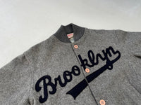 80s Empire Brooklyn Varsity Jacket S LightGray