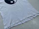 90s Vintage Yingyang T-shirt XL White Asis