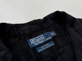90s Vintage RalphLauren CALDWELL Shadow Plaid shirt L Black