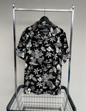 90s Vintage RalphLauren Rayon “Black Hawaiian” Shirt M Black