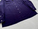 90s Polo RalphLauren STEWARD Rayon Shirt L DeepPurple